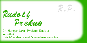 rudolf prekup business card